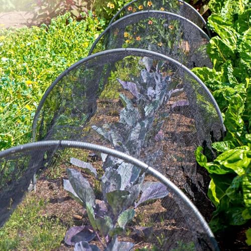 RGQSUN 39x10Ft Mosquito Netting Garden Mesh Netting,Fly Bird Net Barrier Hunting Blind Plant Protecting Net, 3x12m Black - Image 5