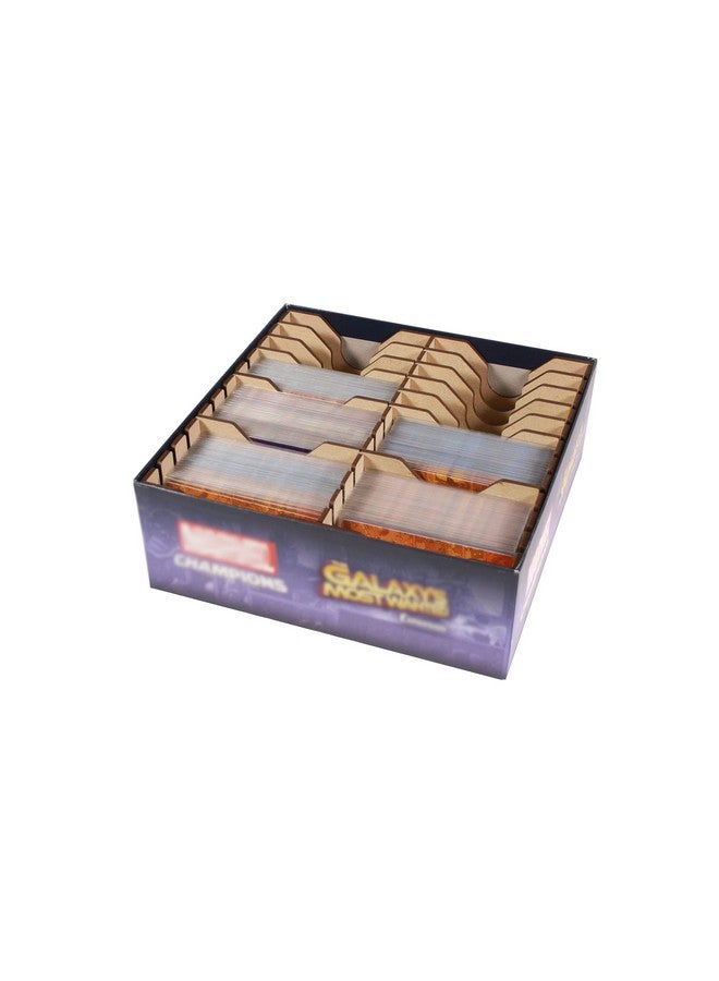 The Broken Token Game Organizer Compatible with Marvel Champions - Wooden Game Organizing Box with Multiple Dividers - Image 1