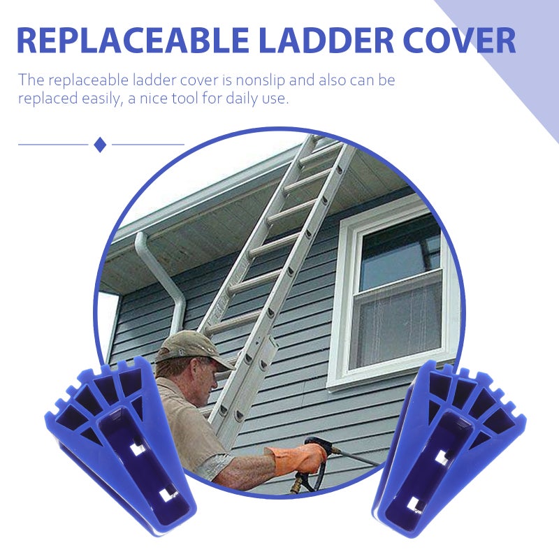 2Pcs Ladder Feet Nonslip Ladder Feet Ladder Feet Replacement Stair Ladder Feet Ladder Accessories - Image 2