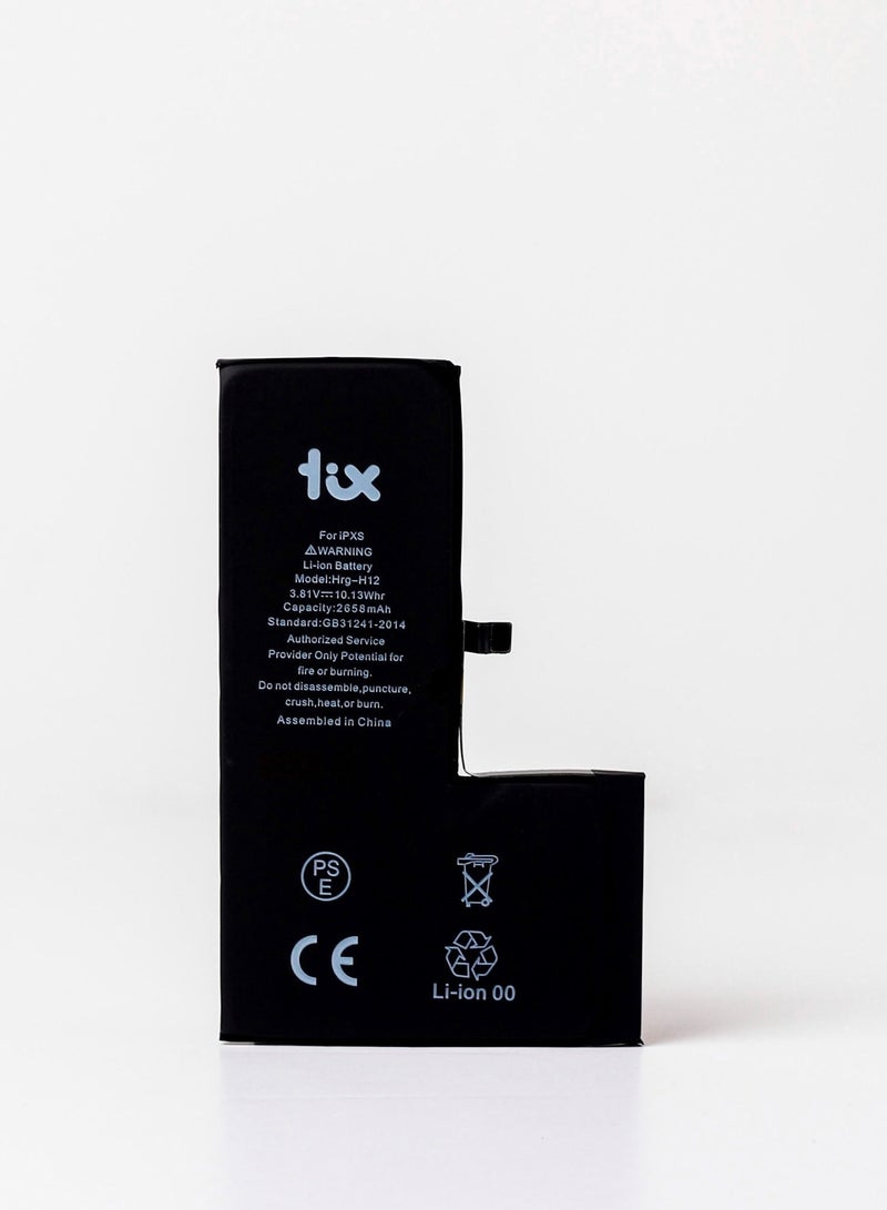 تكس بطارية 2658mAh/10.13Whr لهاتف ايفون اكس اس، بطارية بديلة ليثيوم ايون بوليمر من تيكس، سعة عالية للغاية مع ضمان لمدة عامين - Image 1