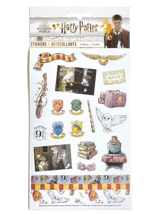 Paper House Productions Harry Potter Sticker Pack of 4 Sticker Sheets for Crafts, Scrapbooking & Collecting - Watercolor Icons - Image 4