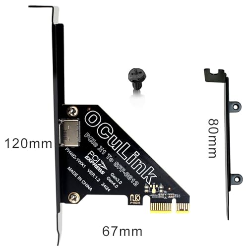 OwlTree PCIe 4.0 x4 64Gbps Compatible with OCuLink SFF-8612 SFF-8611 External GPU eGPU Riser Card for Mini PC - Image 4