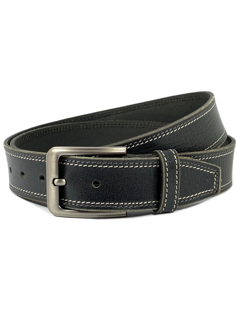 Classic Milano Genuine Leather Belt Men - Semi-Casual Men's Belts & Party Wear Belts for men, Casual Outfits Man Belt, Gifts - Men’s Leather Belt for Men - Image 1