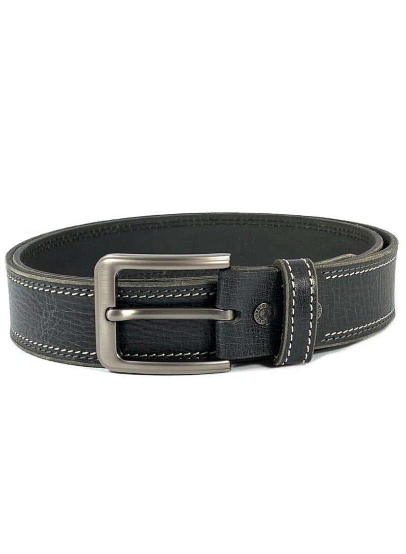 Classic Milano Genuine Leather Belt Men - Semi-Casual Men's Belts & Party Wear Belts for men, Casual Outfits Man Belt, Gifts - Men’s Leather Belt for Men - Image 2