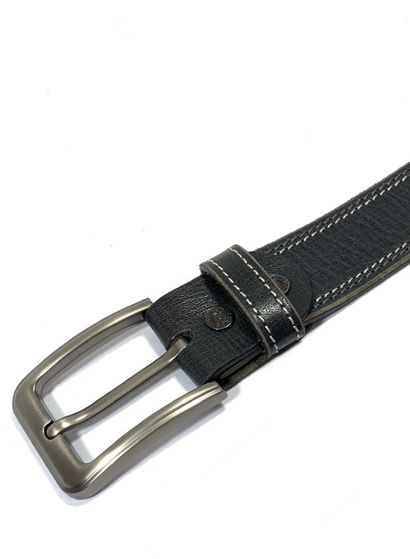 Classic Milano Genuine Leather Belt Men - Semi-Casual Men's Belts & Party Wear Belts for men, Casual Outfits Man Belt, Gifts - Men’s Leather Belt for Men - Image 4