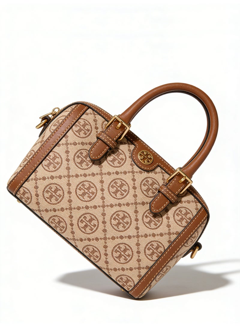 توري بورش TB women's T-letter combination jacquard shoulder slung camera small bag - Image 3