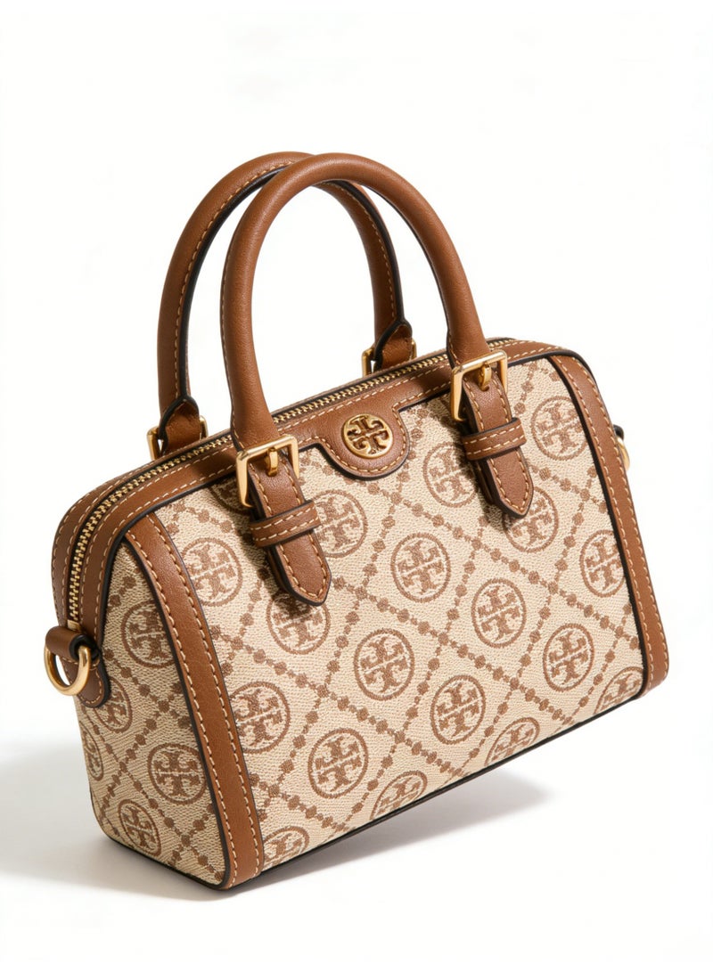 توري بورش TB women's T-letter combination jacquard shoulder slung camera small bag - Image 2