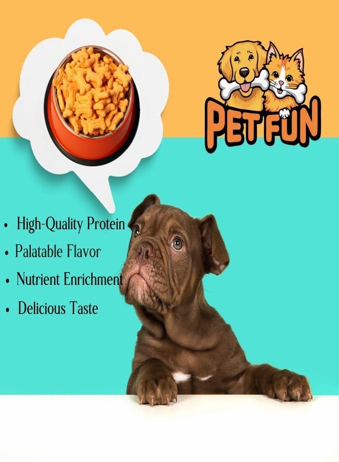 PET FUN بسكويت الدجاج اللذيذ للجراء من بيت فن - مصنوع من مكونات طبيعية، مكافآت مقرمشة بنكهة الدجاج لجميع الجراء والكلاب (500 غرام) - Image 3