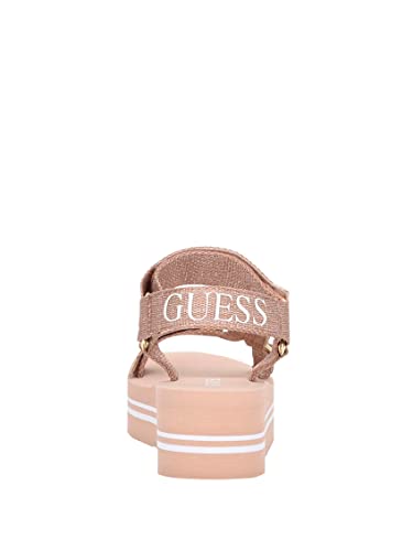 GUESS صندل ويدج للنساء من غيس، ذهب وردي، 7 - Image 3