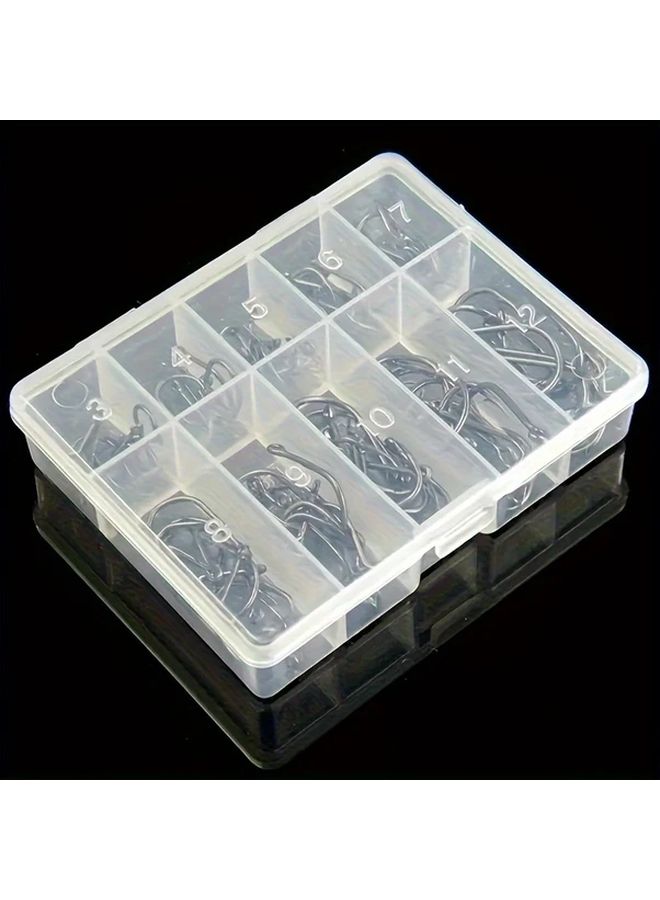 100pcs Stainless Steel Fishing Hooks For Shellfish Squid Crucian Carp And More - Image 5