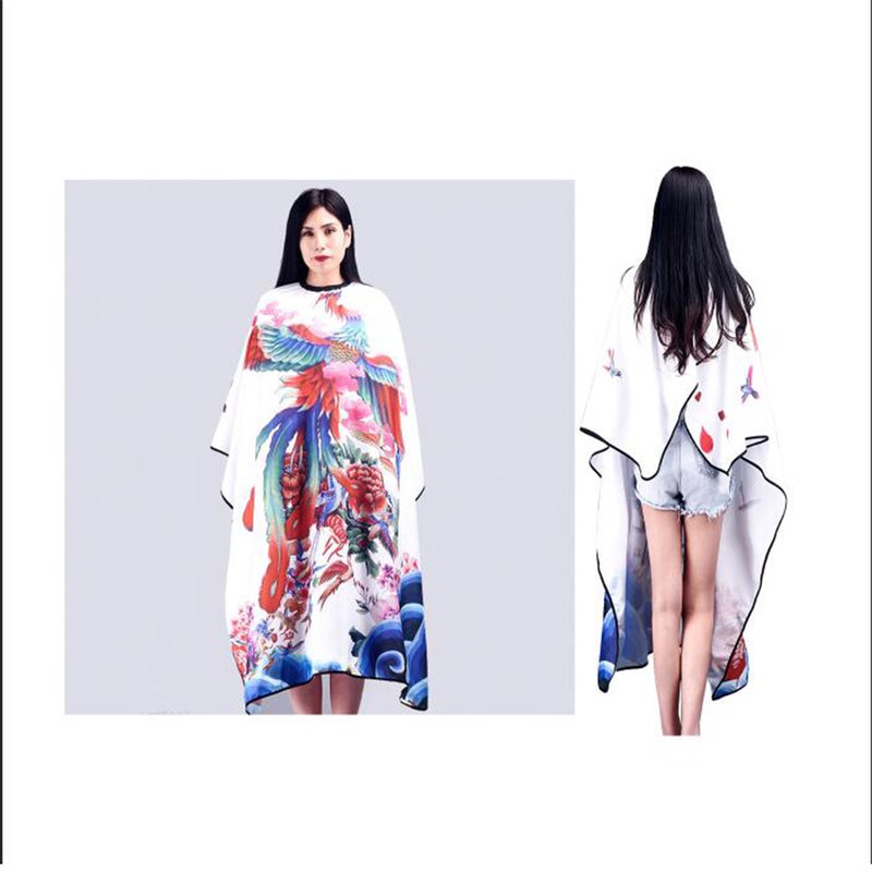 1Pc Chinoiserie Adults Salon Apron Barber Shawl Hair Cutting Cape Colorful Printing Hairdressing Cape Hair Salon Barber Shop Supplies - Image 3