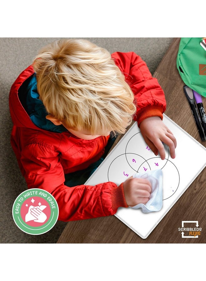 سكريبل دو مخطط رسم تخطيطي لتدريبات الرياضيات، سبورة بيضاء صغيرة مقاس 9 × 12 بوصة، أوراق قابلة للمسح الجاف، أدوات رياضية، الصف الأول والثاني والثالث والرابع والخامس، لوازم الرياضيات، مجموعة من 10 أوراق للمعلمين والطلاب - Image 5
