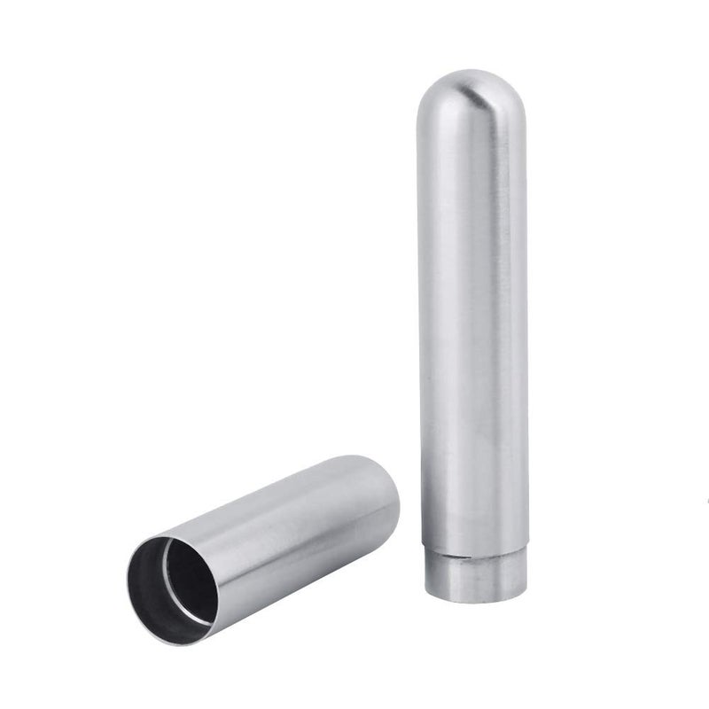 klarako Thickened Travel Cigar Carry Case, Stainless Steel Cigar Tube, Gift for Cigar Lovers Smooth Surface for Cigar'S Ring Guage of 49/50Inch Protect Your Hands - Image 5
