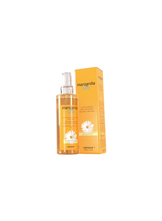 MANZANILLA ORO LIGHTENING HAIR LOTION 180ML.