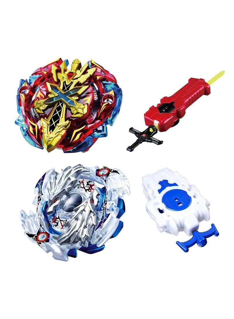 2-Piece Beyblade Burst Spinning Top Gyro with Launcher Stater Set, Bidirectional Transmitter for 2 Gyro Set - Image 1