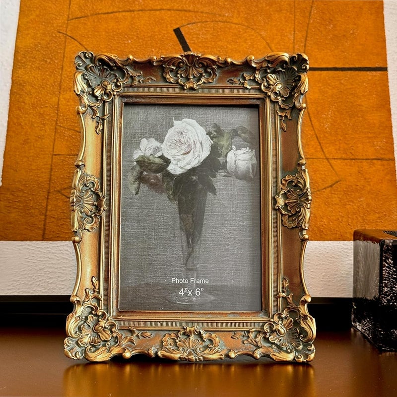 سيسو Cisoo 4x6 عتيقة الصورة إطار عتيقة عتيقة برونزية - Image 2