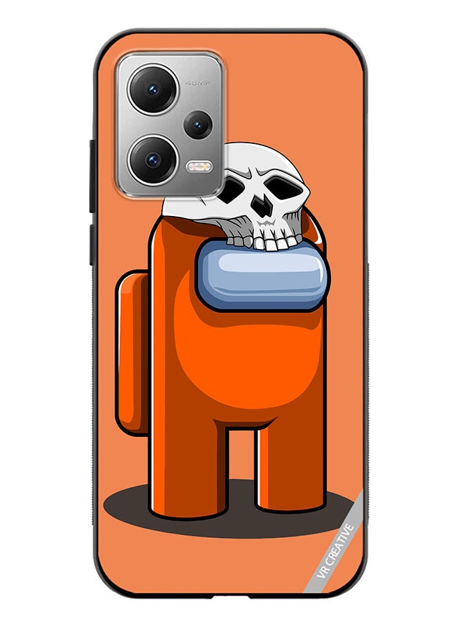 VR CREATIVE Protective Case Cover For Xiaomi Redmi Note 12 Orange Game Among Us In Halloween Design Multicolour - Image 1