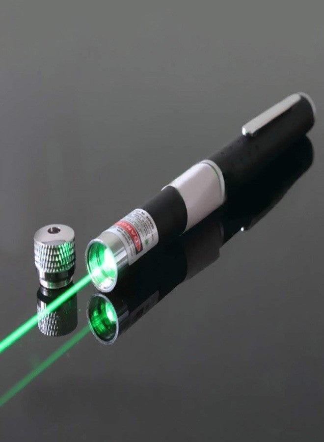 Purabelle Green Multipurpose Laser Light Disco Pointer Pen Beam with Adjustable Antena Cap to Change Project Design for Presentation for Kids Toy-(Green) - Image 4