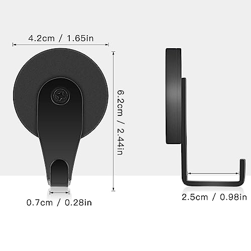FYY Magnetic Wreath Hanger, 2 Pack Heavy Duty Magnets with Hook for Refrigerator, Christmas Decoration Magnetic Hooks for Metal Front Door, Cruise Hook Hanger for Hanging Cabins Grill Coat Pattern 1 - Image 2