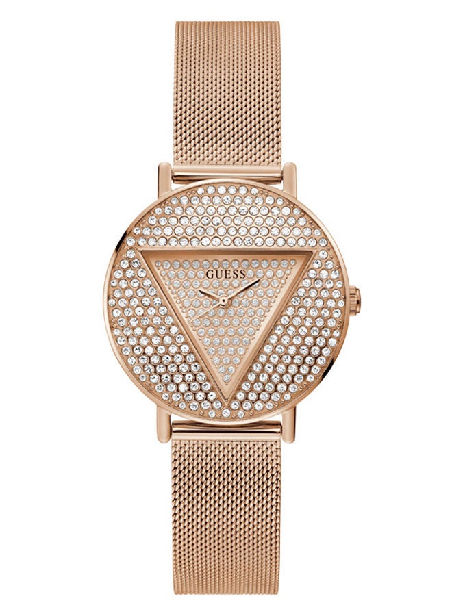 GUESS Women Analog Round Stainless Steel Mesh Watch GW0477L3 - 36 mm - Image 1