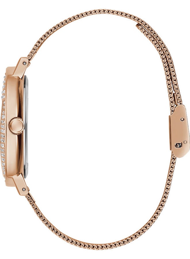 GUESS Women Analog Round Stainless Steel Mesh Watch GW0477L3 - 36 mm - Image 2