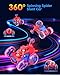 Givzan Spider RC Car for Kids 4WD Remote Control Stunt Car with 360 Flip Fast Monster Crawler Toy with LightUp Wheels Rechargeable RC Vehicle Gift for Boys Ages 312 - Image 4
