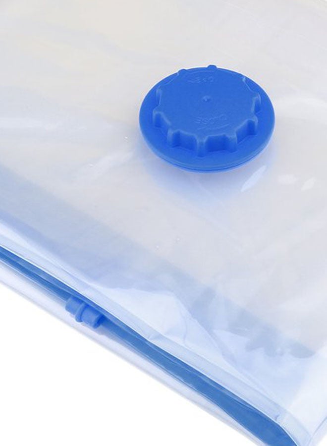 NIBEMINENT Vacuum Seal Plastic Storage Bag Clear/Blue 24.5 x 18 3centimeter - Image 2