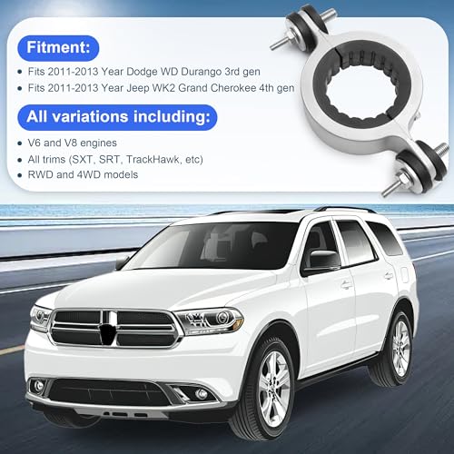 Camotokiit Upgrade CHR03A0 Driveshaft Center Support Carrier Bearing Compatible with Dodge WD Durango,Jeep WK2 Grand Cherokee 2011-2023 Replace 52853646AE 52853646AC 52853646AF Sliver - Image 4