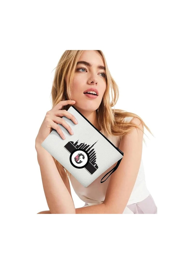 أفق دبي مع حقيبة مستحضرات التجميل الأولية ذات الحروف الأولى - حقيبة مكياج ذات الحروف الأولى - حقيبة مكياج أفق دبي - حقيبة مستحضرات التجميل للمسافرين - Image 3