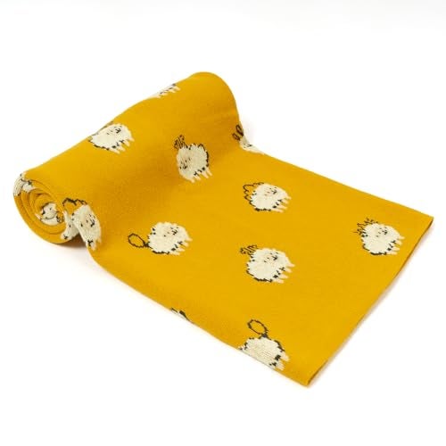 TIDY SLEEP 100% Cotton Knitted Blanket for New Born Baby, Soft and Breathable Quilt Wrapper for New Born Boy & Girl | Size 100 cm x 80 cm, 0 to 18 Month (Sheep) - Image 4