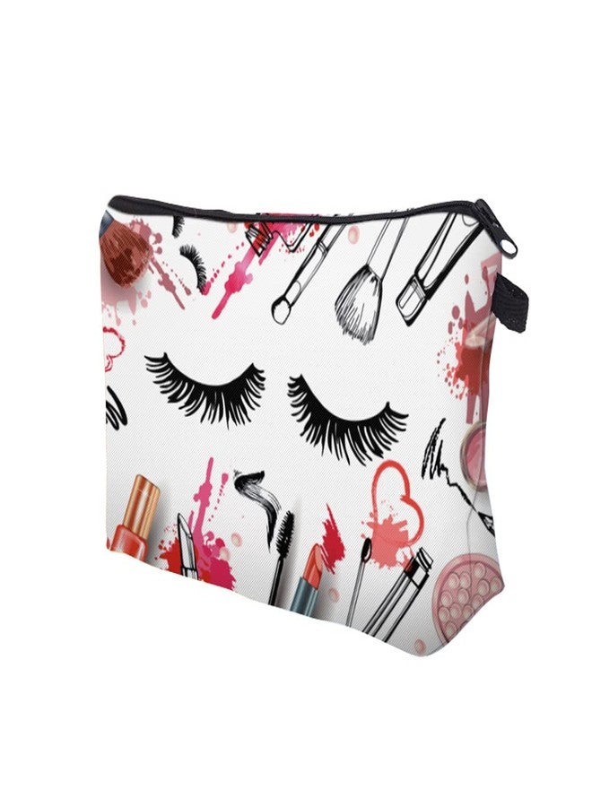 Deanfun Makeup Case Small, Cosmetic Zipper Bag Waterproof for Purse Mini, Women Cute Traveling Accessories Pouch for Ladies Thanksgiving Christmas Gifts(D2-55243) - Image 4