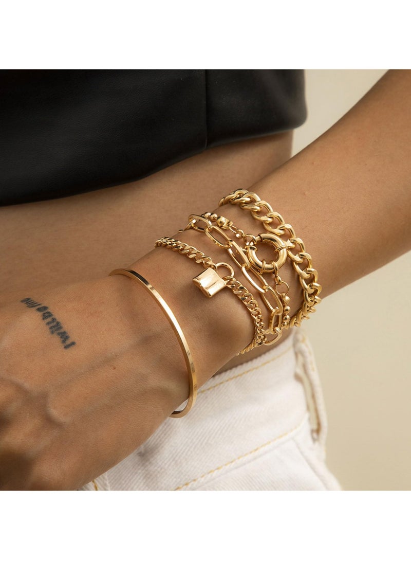 Excefore Bracelets for Women, Fashion 925 Sterling Silver Bracelet Bangle Chain Banquet Jewelry Gift - Image 3