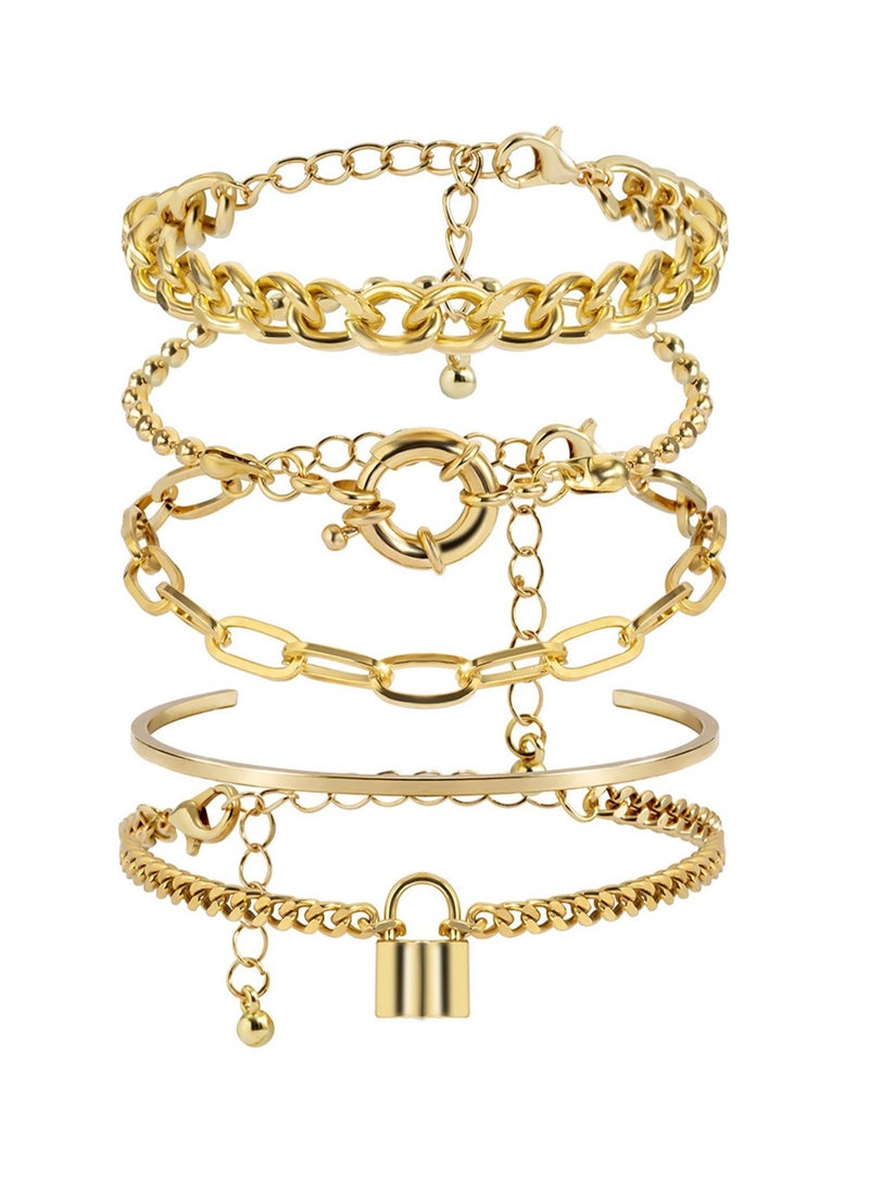 Excefore Bracelets for Women, Fashion 925 Sterling Silver Bracelet Bangle Chain Banquet Jewelry Gift - Image 1