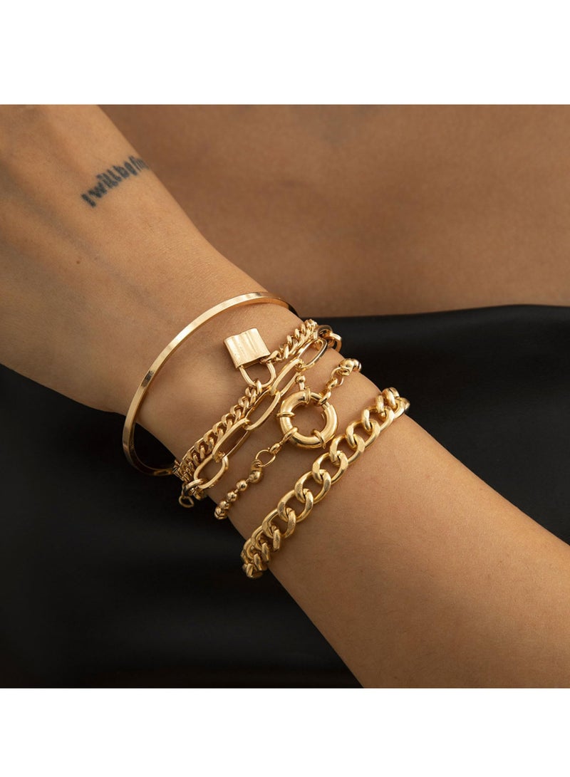 Excefore Bracelets for Women, Fashion 925 Sterling Silver Bracelet Bangle Chain Banquet Jewelry Gift - Image 2