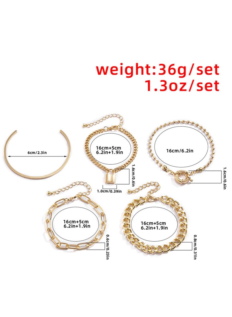 Excefore Bracelets for Women, Fashion 925 Sterling Silver Bracelet Bangle Chain Banquet Jewelry Gift - Image 5