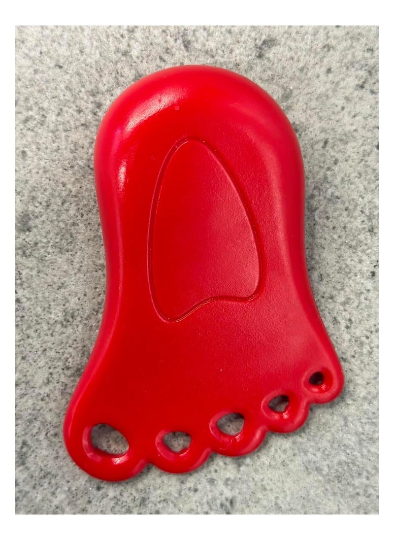 terrain Terra Play Door Stopper - Foot Shaped - For Homes, School, Nurseries & More (Red)  - Image 1
