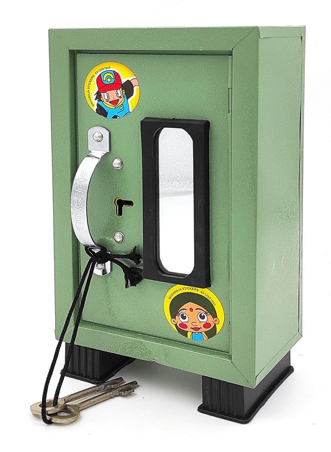DISHVY® Piggy Bank|Money Bank for Kids, with Lock, 2Keys and 3 Sections H Coin Bank (Multicolor) - Image 2