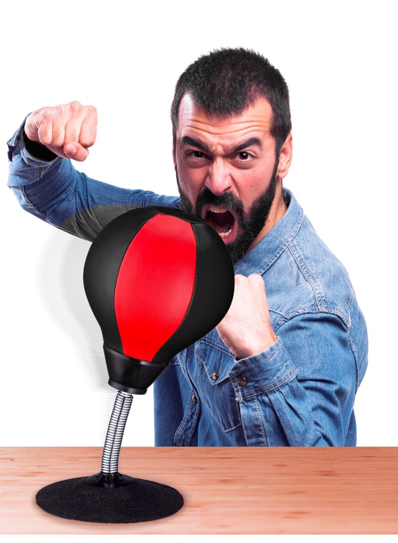 Barakah Stress Buster Desktop Punching Bag - Suctions to Your Desk, Heavy Duty Stress Relief Ball, Funny Gifts for Boss or Coworker - Image 2