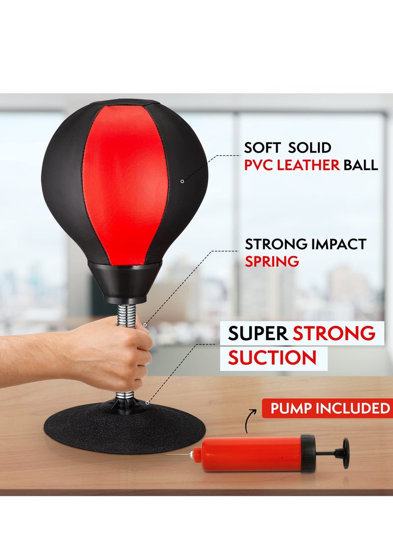 Barakah Stress Buster Desktop Punching Bag - Suctions to Your Desk, Heavy Duty Stress Relief Ball, Funny Gifts for Boss or Coworker - Image 3