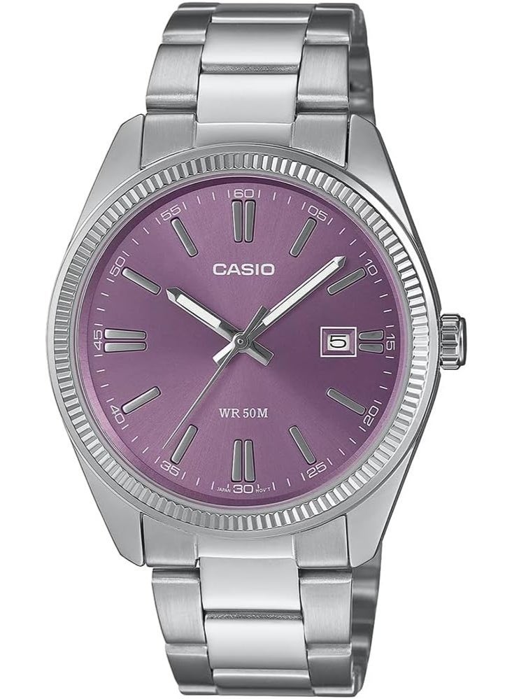 Casio Men's Analogue Quartz Watch with Stainless Steel Strap MTP-1302PD-6AVEF - Image 1
