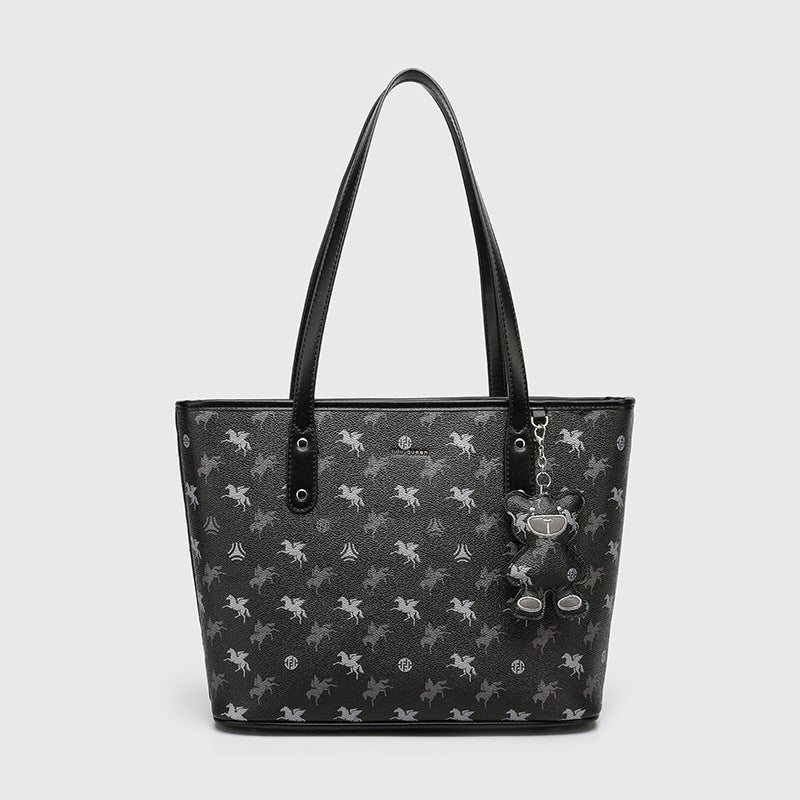 [Same Style As Zhao Zhaoyi] Pegasus Underarm Tote Bag, High-End Commuter Handbag, Large Tote Bag For College Students, Crossbody Bag - Image 1