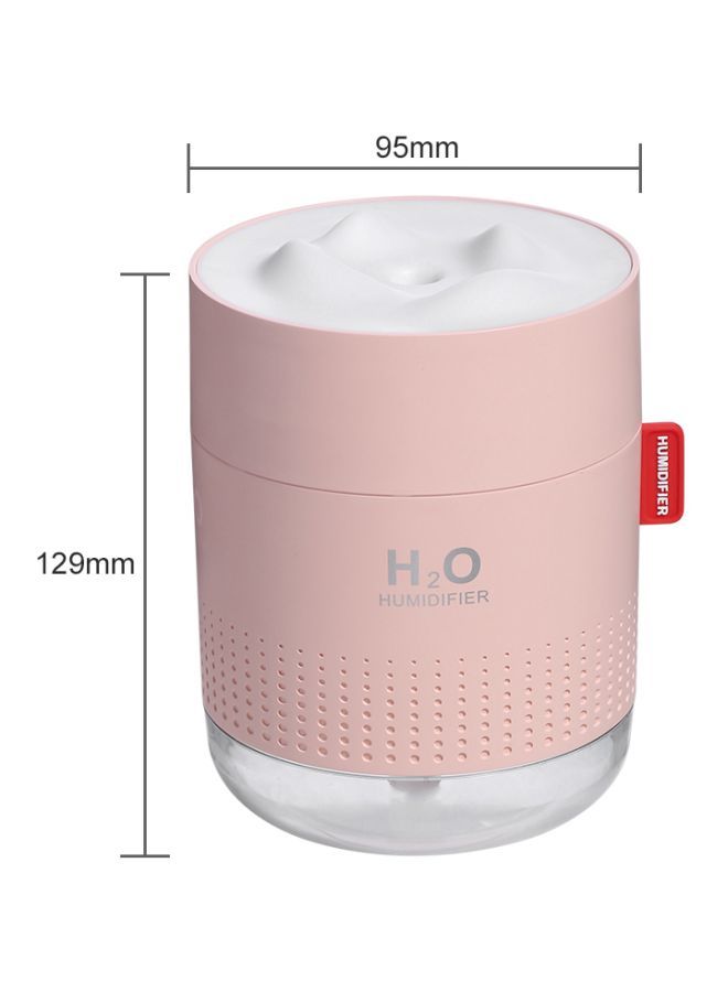 NIBEMINENT Ultrasonic H2O USB Humidifier With Night Lamp 1.5W Pink - Image 2