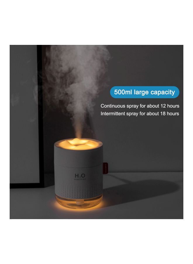 NIBEMINENT Ultrasonic H2O USB Humidifier With Night Lamp 1.5W Pink - Image 3