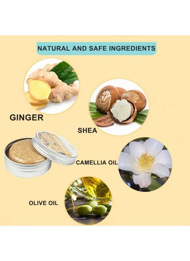 MAITING 2 Pcs Ginger Hair Regrowth Shampoo Bar Ginger Shampoo Bar Soap Ginger Bar Shampoo For Hair Growth Natural Organic Ginger Hair Growth Shampoo Bar Ginger Shampoo Bar Promotes Hair Growth  - Image 4