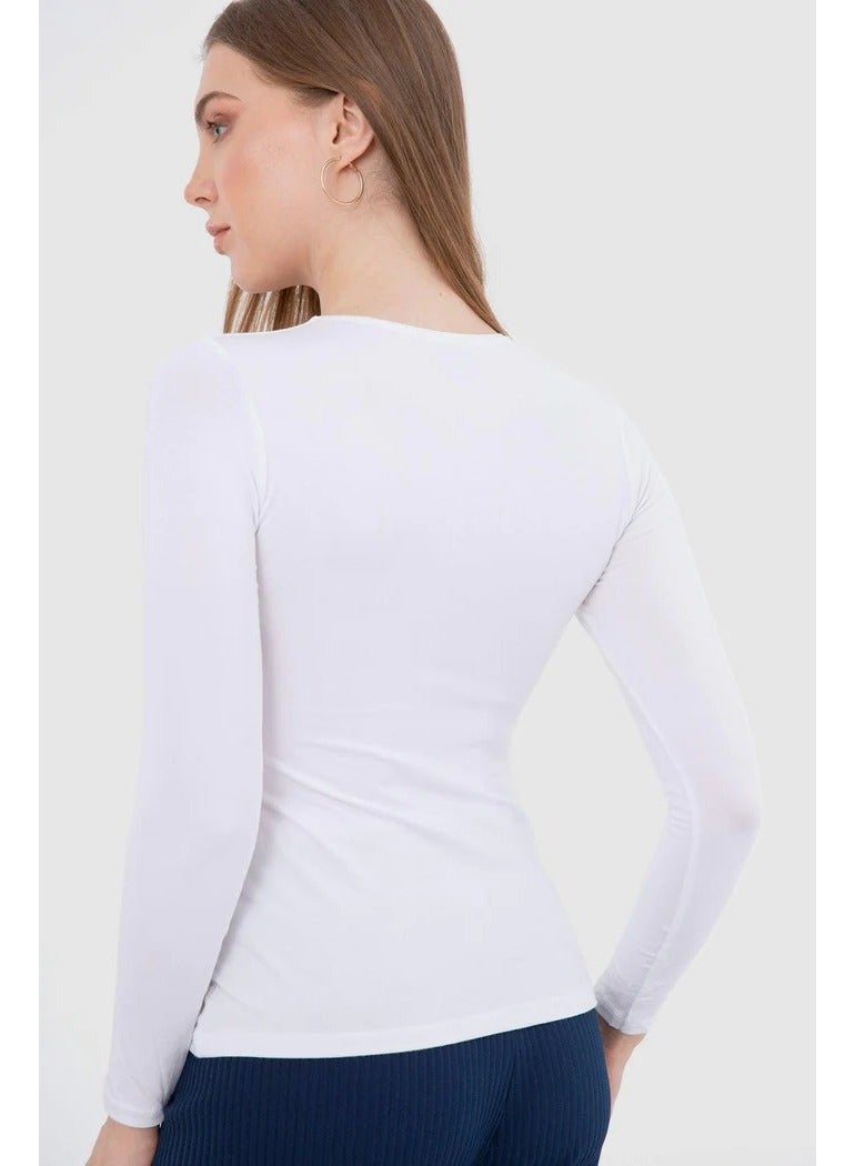 Mesery Mesery  - Women Full Sleeves-white  - Image 3