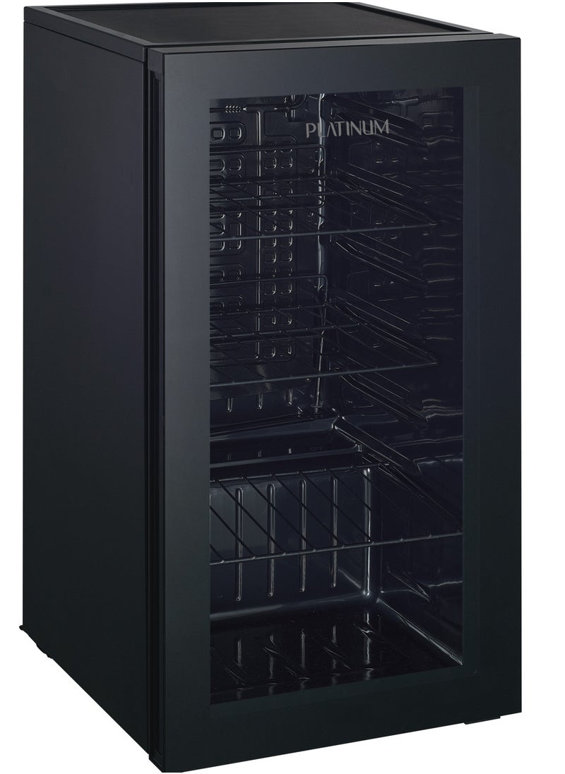 Platinum Platinum Compact Design Single Door Mini Refrigerator Black 92 Liter 