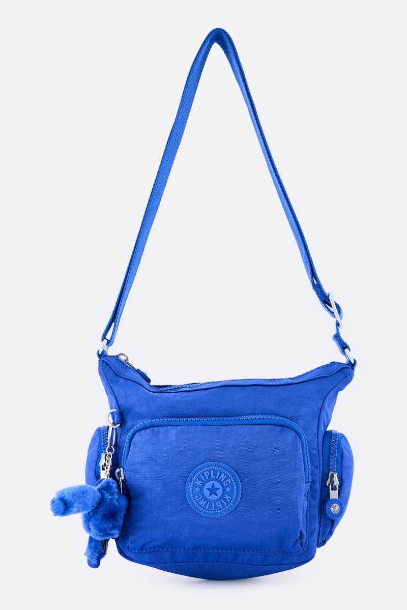 kipling Women Brand Logo Cross Body Bag, Blue - Image 1