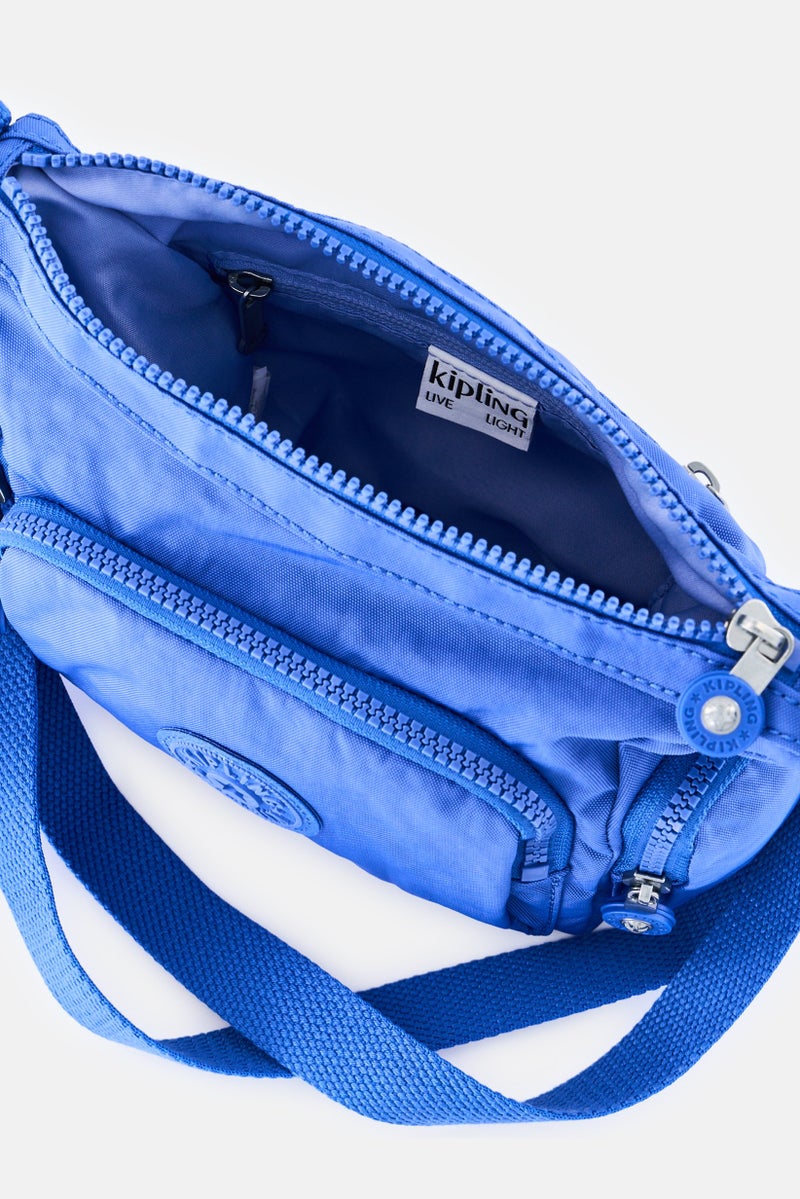 kipling Women Brand Logo Cross Body Bag, Blue - Image 3