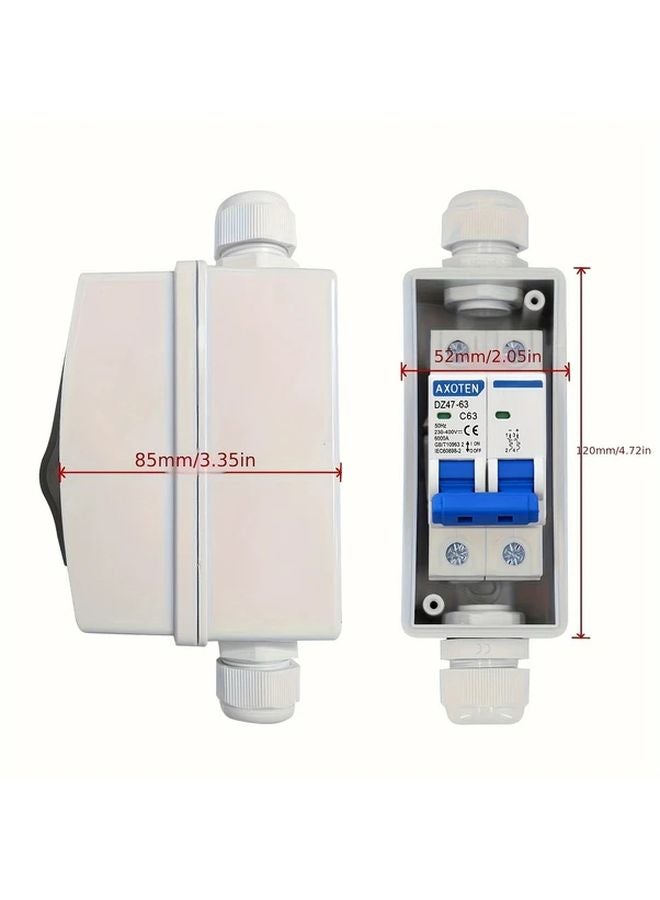 Solar Power Inverter Breaker 240V 380V DC Battery Isolator Switch with 40A Relay and MC4 Connector - Image 3