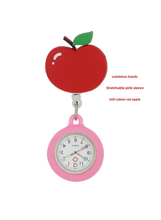 Soft Rubber Stretchable Nurse Watch Cartoon Character Animal Doctor Nurse Chest Watch Pocket Watch 25 Pcs 